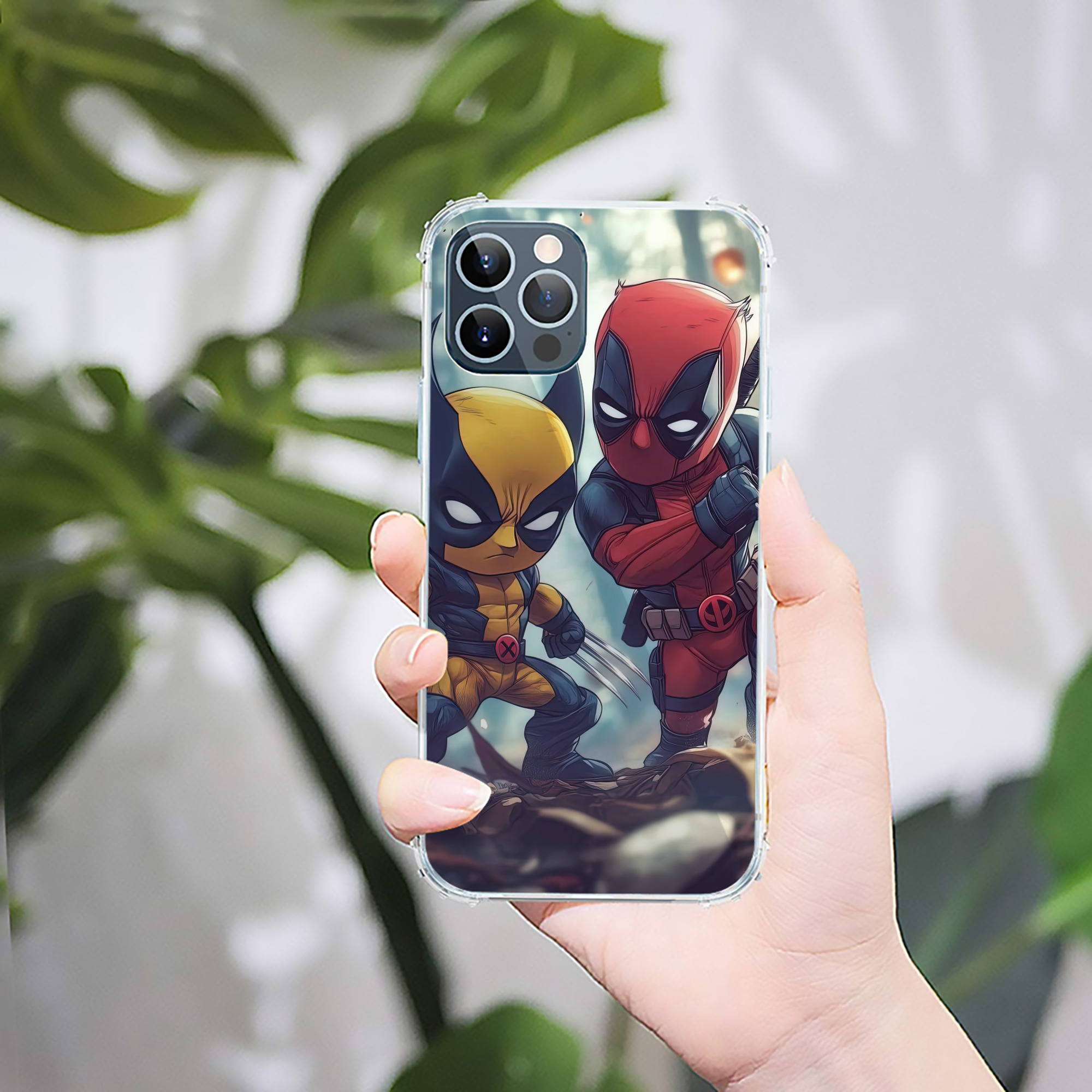 （画像用） Deadpool デッドプール 【iPhone 12シリーズ対応】透明スマホケース（クリアソフトケース）
